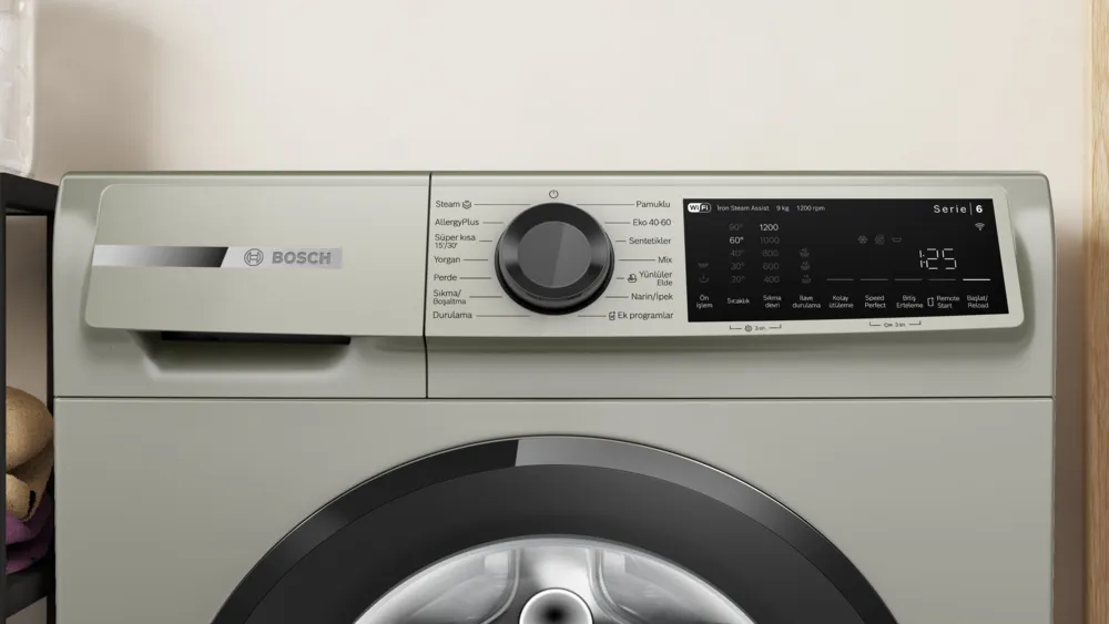Bosch WGK242ZXTR 1200 Devir 9 kg Çamaşır Makinesi