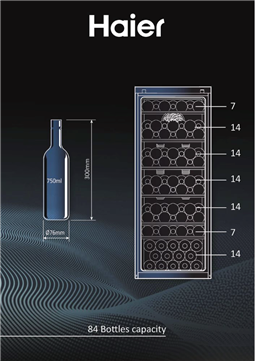Haier HWS84GA Şarap Dolabı