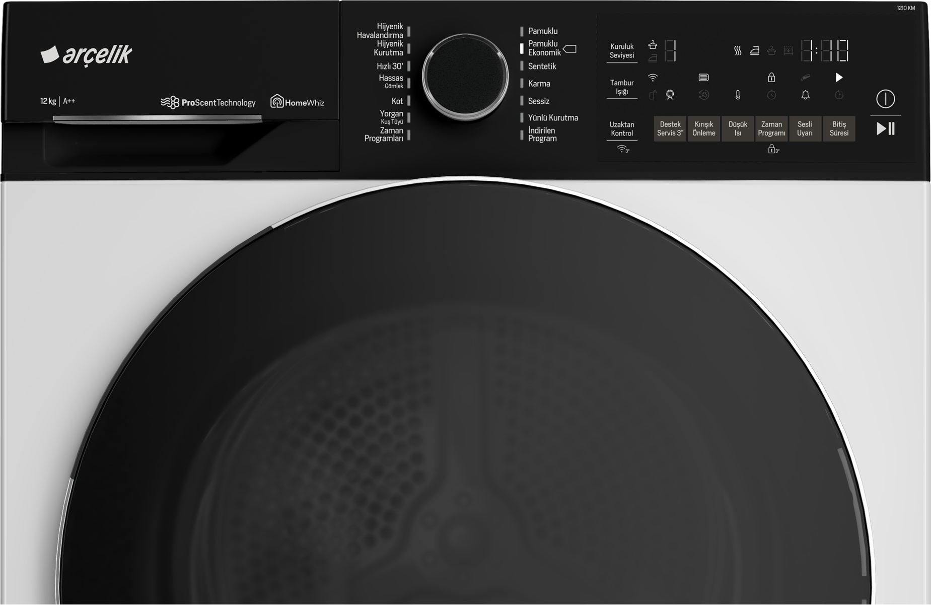 Arçelik 1210 KM 12 kg Çamaşır Kurutma Makinesi
