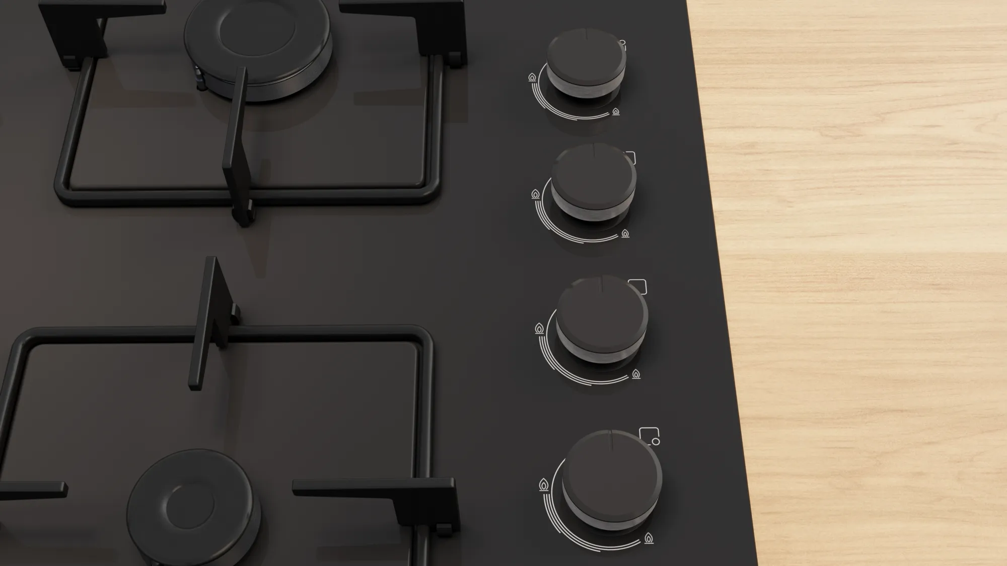 Bosch POP6C6P30O Siyah Gazlı Ankastre Ocak