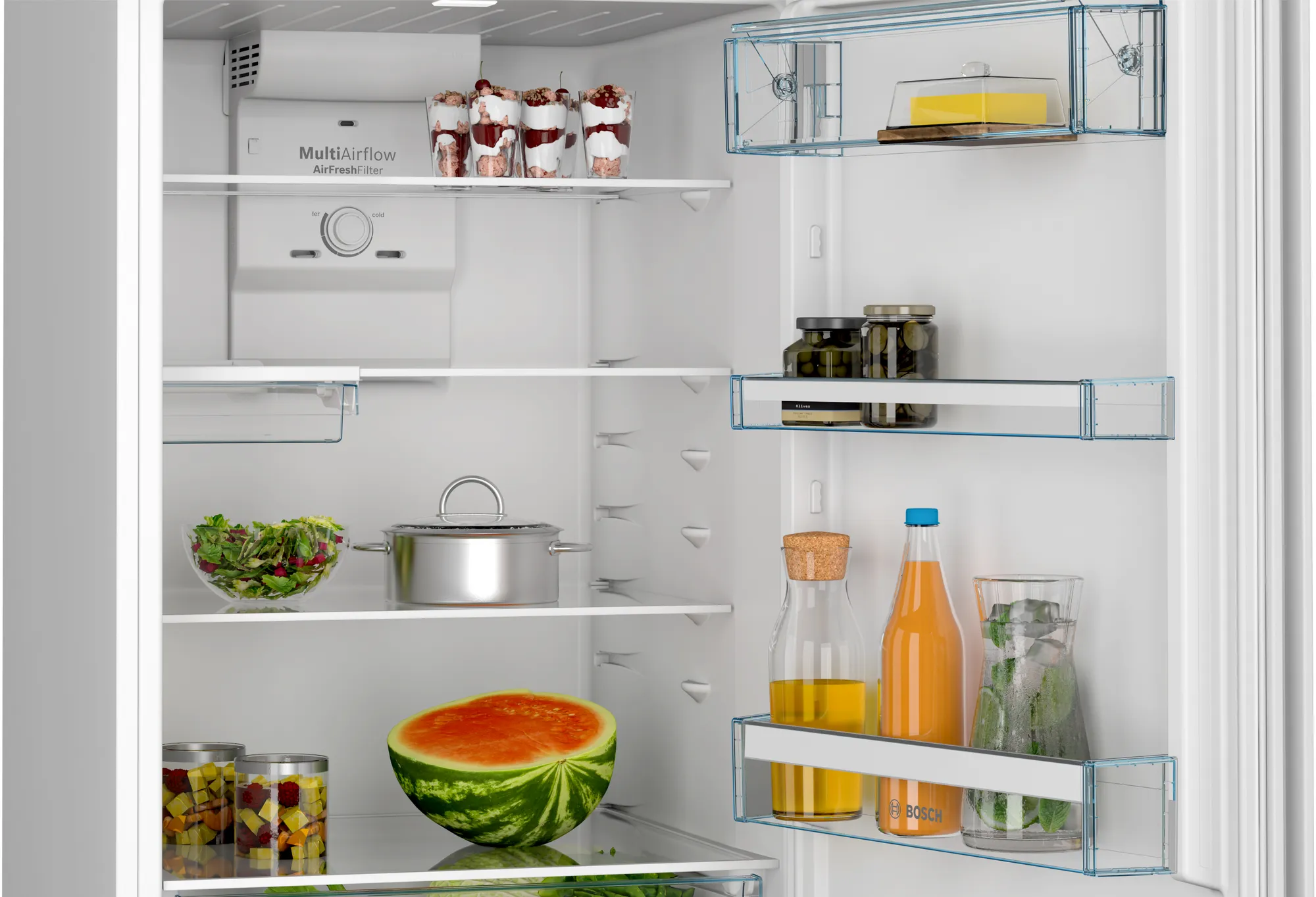 Bosch KDN55XWE0N Çif Kapılı No Frost Buzdolabı